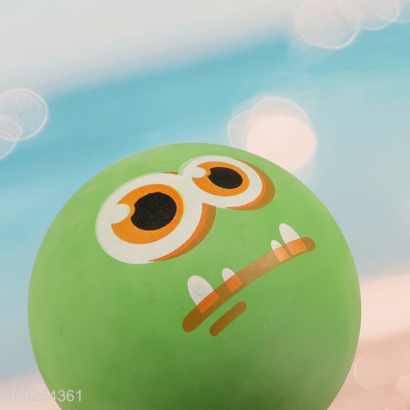 Factory supply cartoon high elastic bouncy ball stress ball toy for sale