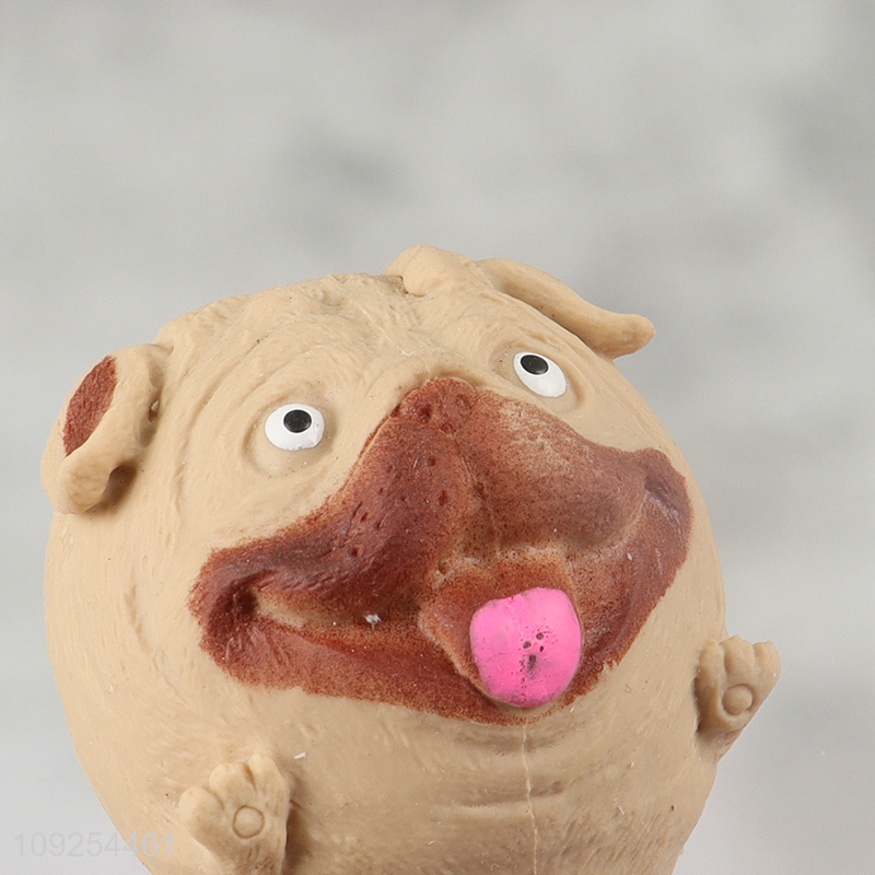 Yiwu market dog shape tpr non-toxic squeeze toys stress relief toys