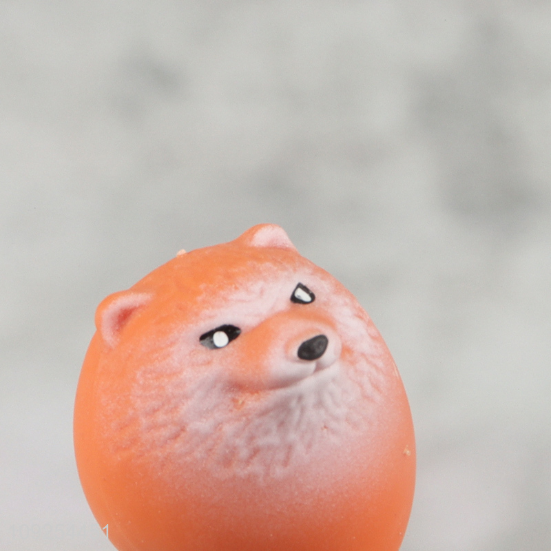 Top quality dog shape tpr squeeze toys stress relief toys for kids adult