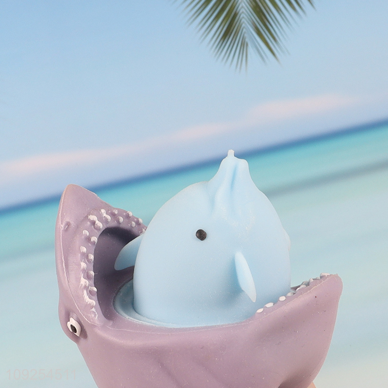 New arrival shark shape tpr squeeze toys stress relief toys for sale