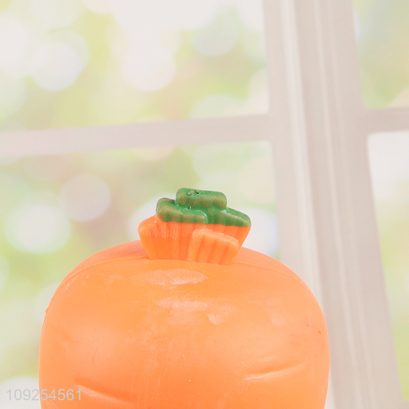 New product carrot rabbit tpr squeeze toys stress relief toys for sale