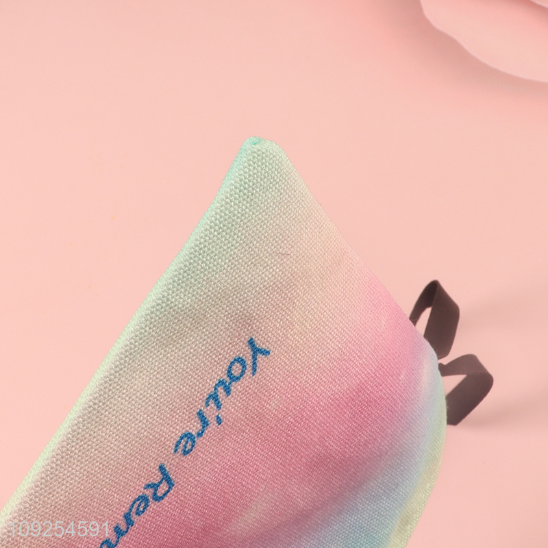 Hot selling cartoon panda school students stationery pencil bag with zipper