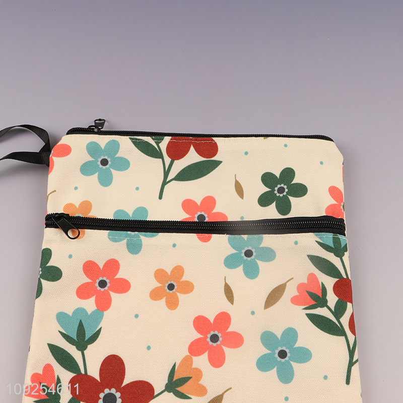 Hot Sale Cotton Padded Floral Book Sleeve for Hardcovers