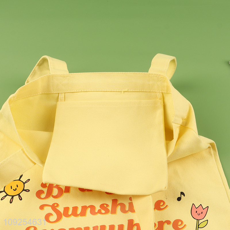 Hot products yellow eco-friendly shopping bag handbag tote bag for sale