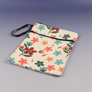Hot Sale Cotton Padded Floral Book Sleeve for Hardcovers