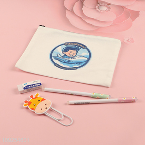 Best selling large capacity school students stationery pencil bag