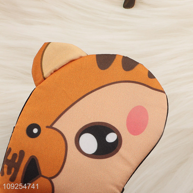 Factory price cartoon tiger polyester sleeping eye mask eye cover for sale