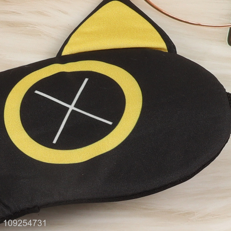 Top products adjustable polyester travel sleeping eye mask eye cover