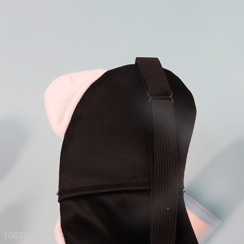 Popular products cartoon cat polyester sleeping eye mask eye cover for sale