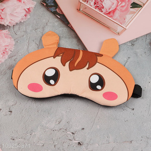 China wholesale cartoon adjustable travel sleeping eye mask eye cover