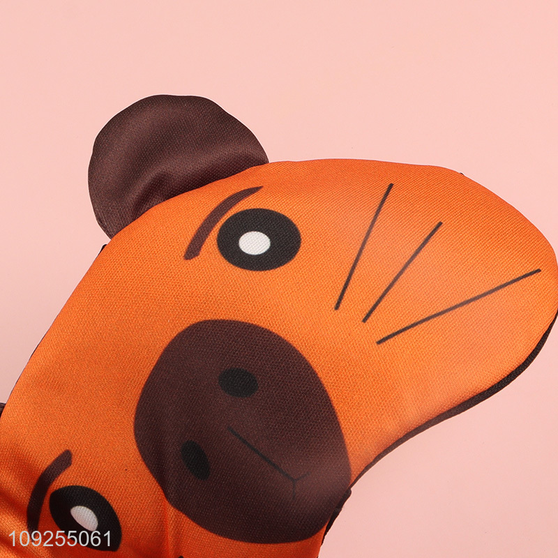 Wholesale from china polyester cartoon sleeping eye mask eye cover