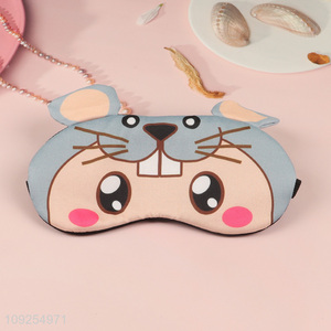 Factory direct sale polyester travel sleeping eye mask eye cover wholesale