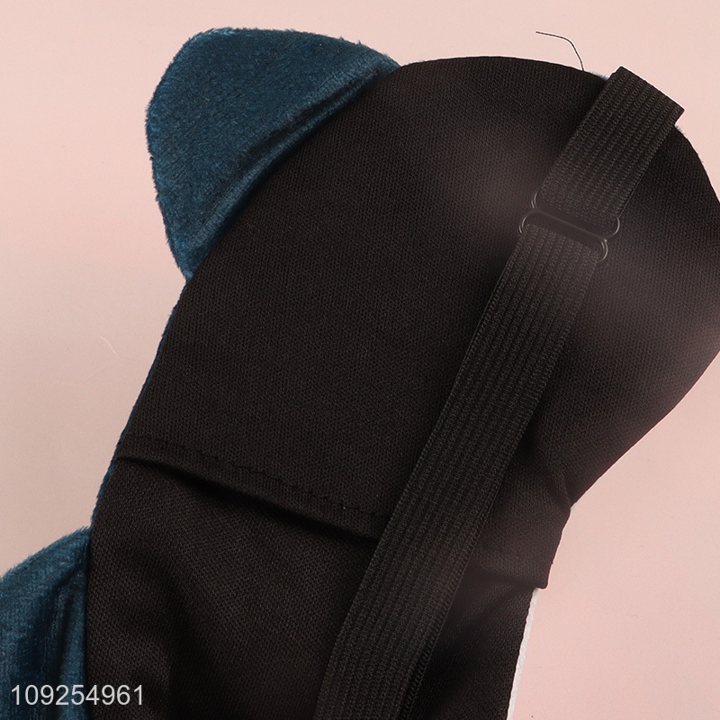 Top sale polyester travel adjustable sleeping eye mask eye cover wholesale