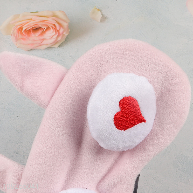 Best selling cartoon rabbit polyester sleeping eye mask eye cover wholesale