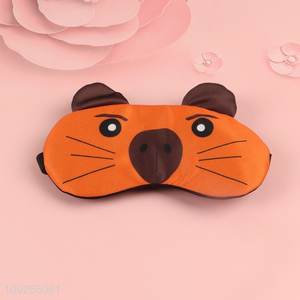 Wholesale from china polyester cartoon sleeping eye mask eye cover