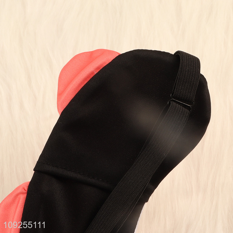 Good quality cartoon fox polyester sleeping eye mask eye cover for sale