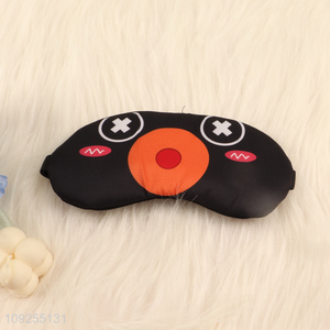 Factory wholesale polyester adjustable travel sleeping eye mask eye cover