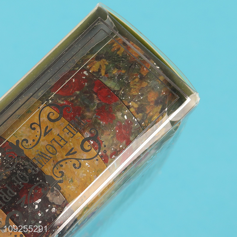 Good Quality 12 Rolls Floral Washi Tape Set Adhesive Masking Tapes for DIY Arts Crafts