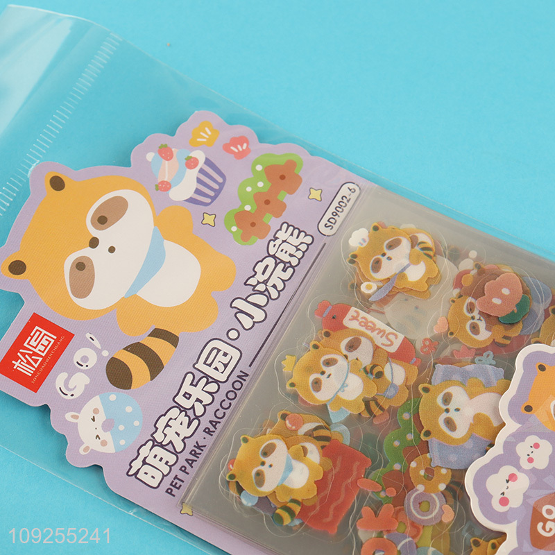 Hot Selling Cute Cartoon Animal Stickers Kawaii Water Bottle Stickers for Kids