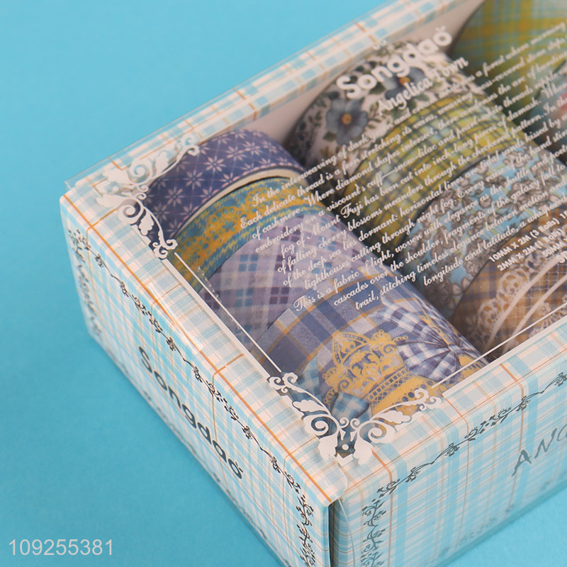 Good Quality 10 Rolls Washi Tape Set Decorative Adhesive Tapes Set for Gift Wrapping