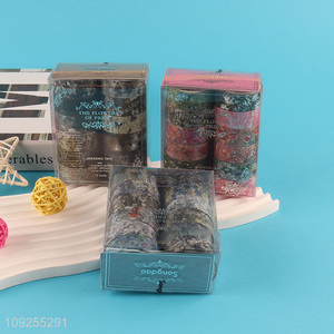 Good Quality 12 Rolls Floral Washi Tape Set Adhesive Masking Tapes for DIY Arts Crafts