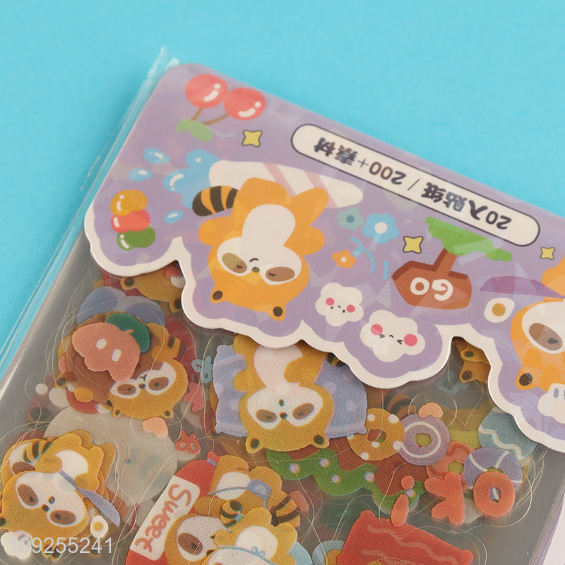 Hot Selling Cute Cartoon Animal Stickers Kawaii Water Bottle Stickers for Kids