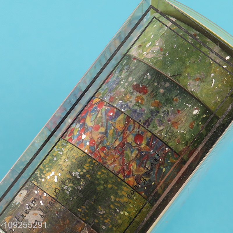 Good Quality 12 Rolls Floral Washi Tape Set Adhesive Masking Tapes for DIY Arts Crafts