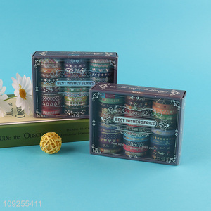 New Product 36 Rolls Washi Tape Set Foil Washi Tapes Decorative Tapes for Gift Wrapping