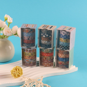 Factory Price 5 Rolls Washi <em>Tape</em> Set Decorative Tapes for DIY Journaling & Scrapbooking