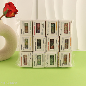 New Product 5 Rolls Spring Flowers Washi Tape Set Floral Masking Tapes Set for Arts