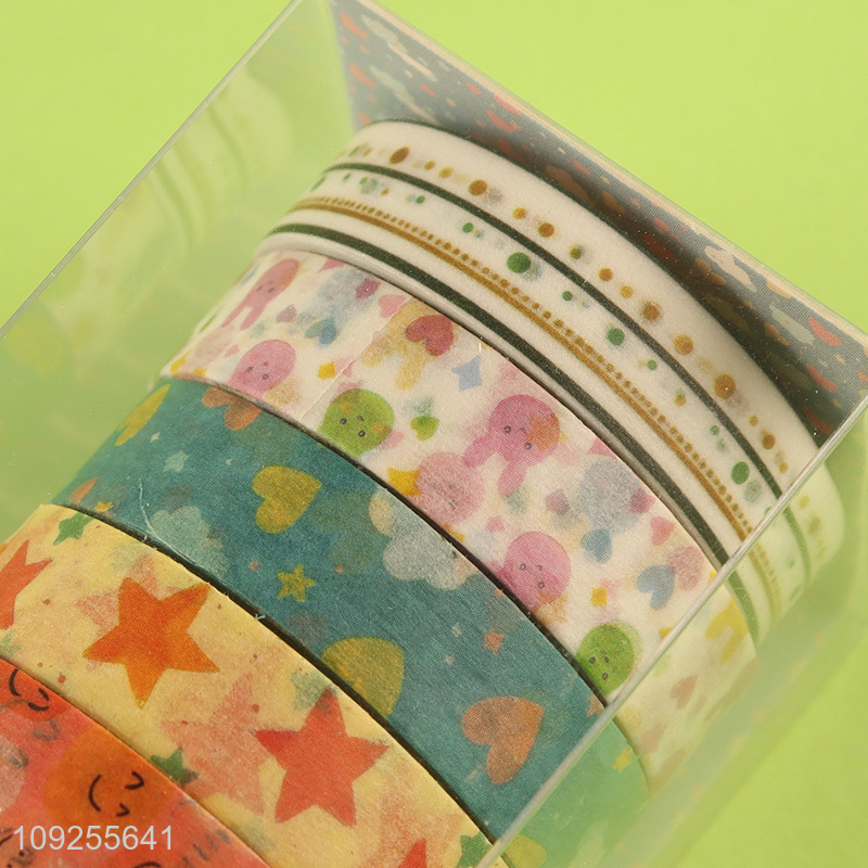 New Arrival 5 Rolls Kawaii Washi Tape Set Decorative Washi Tapes for Scrapbook Journals