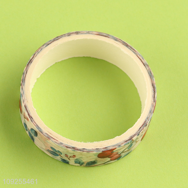 New Arrival 5 Rolls Floral Washi Tape Set Flowers Washi Tapes Decorative Masking Tapes