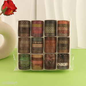 Hot Selling 5 Rolls Autumn Washi Tape Set Fall Decorative Washi Tapes Scrapbook Tapes