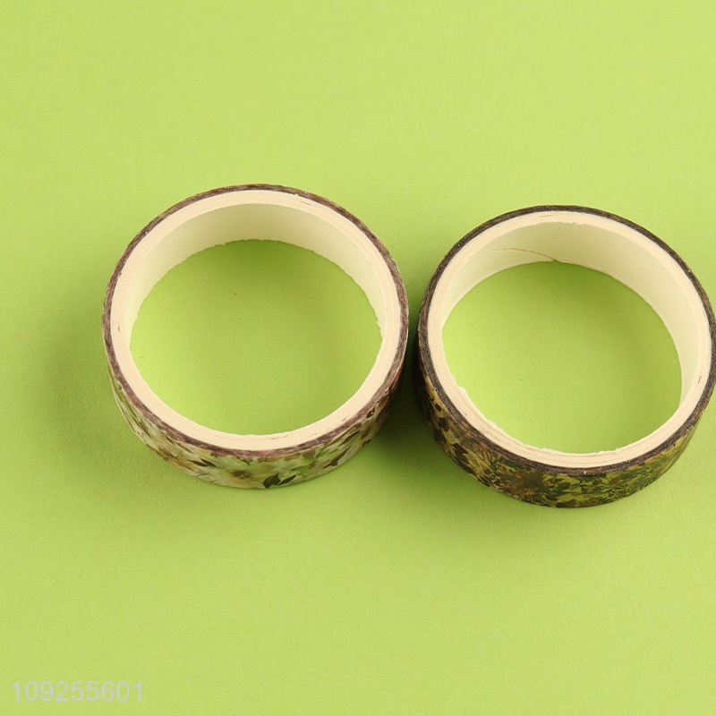 Factory Price 5 Rolls Autumn Washi Tape Set Decorative Masking Tapes for DIY Journaling