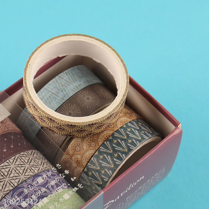 Factory Price 10 Rolls Washi Tape Set Decorative Washi Tapes for Gift Wrapping Card Making