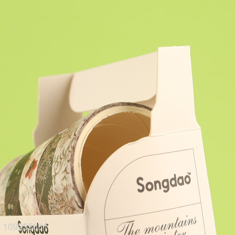 Online Wholesale 5 Rolls Winter Washi Tape Set for DIY Crafts, Journaling & Scrapbooking