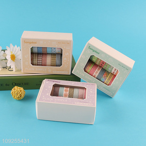 China Imports 20 Rolls Washi Tape Set Decorative Masking Tapes Set for DIY Scrapbooking