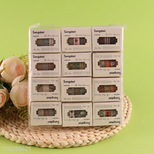 Factory Supply 5 Rolls Washi Tape Set Decorative Adhesive Tapes Set for Gift Wrapping