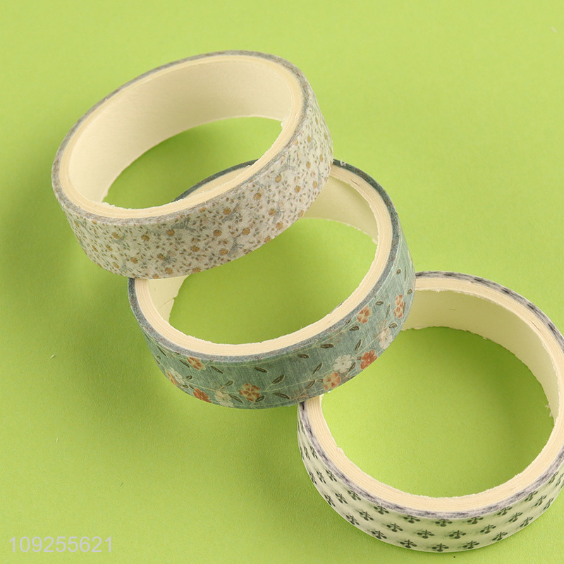 Factory Supply 5 Rolls Washi Tape Set Decorative Adhesive Tapes Set for Gift Wrapping
