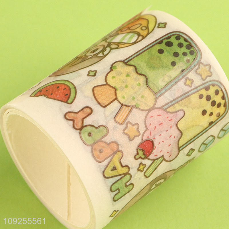 Good Quality 3 Rolls Cartoon Washi Tape Set Cute Washi Tapes Set for Scrapbook Journals