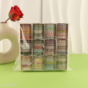 Good Quality 5 Rolls Washi Tape Set Decorative Tapes for DIY Journaling & Scrapbooking