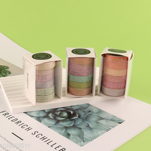 Factory Price 6 Rolls Washi Tape Set Decorative Masking Tapes Set for DIY Scrapbooking