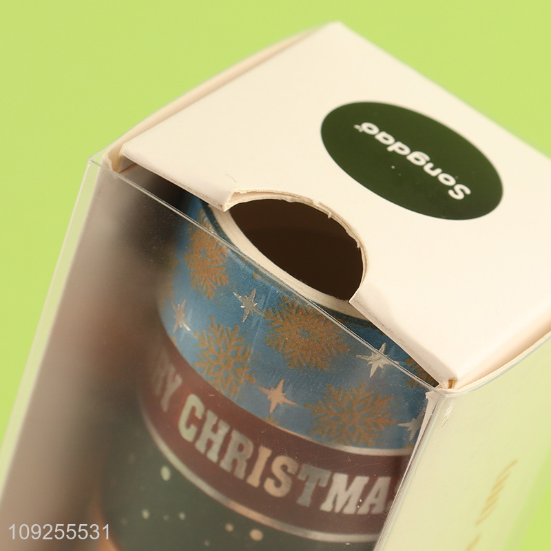 Factory Supply 6 Rolls Christmas Washi Tape Set Holiday Foil Tapes Set for DIY Arts & Crafts