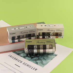 High Quality 10 Rolls Washi Tape Set Decorative Tapes for DIY Journaling & Scrapbooking