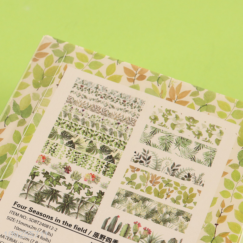 Factory Supply 18 Rolls Seasonal Washi Tape Set for DIY Crafts, Journaling & Scrapbooking