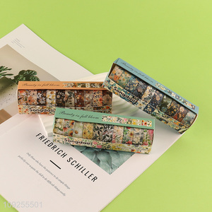 New Product 10 Rolls Flowers Washi Tape Set Decorative Washi Tapes for DIY Journaling