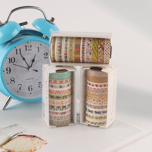 Good Quality 10 Rolls Washi Tape Set Foil Washi Tapes Set Decorative Masking Tapes Set