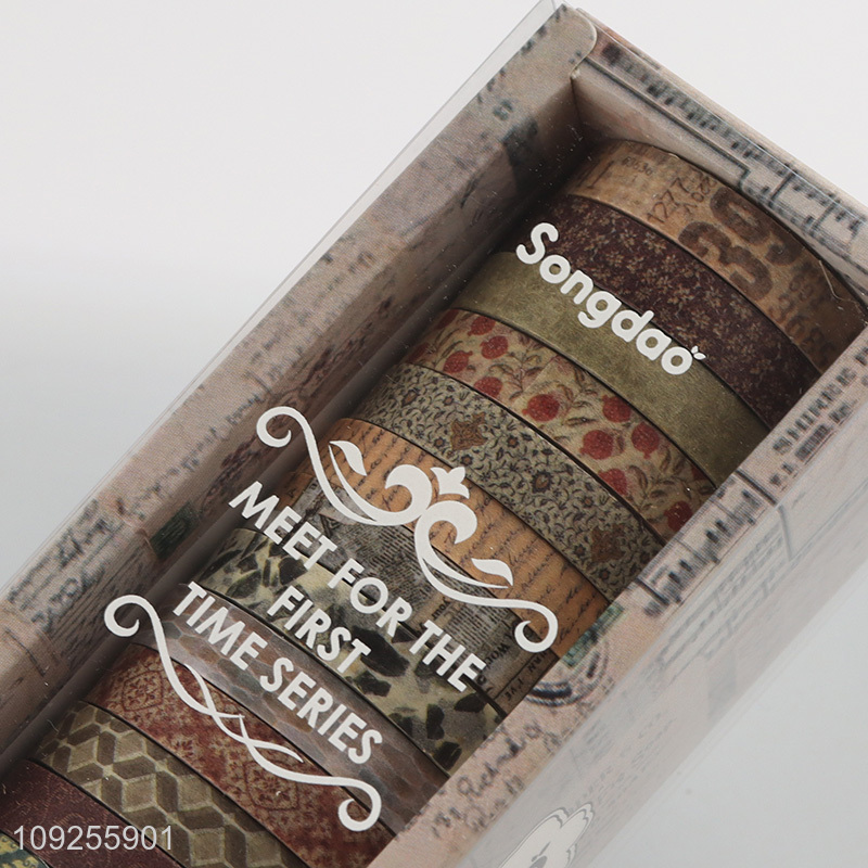 New Product 20 Rolls Washi Tape Set Decorative Adhesive Tapes Set for Gift Wrapping