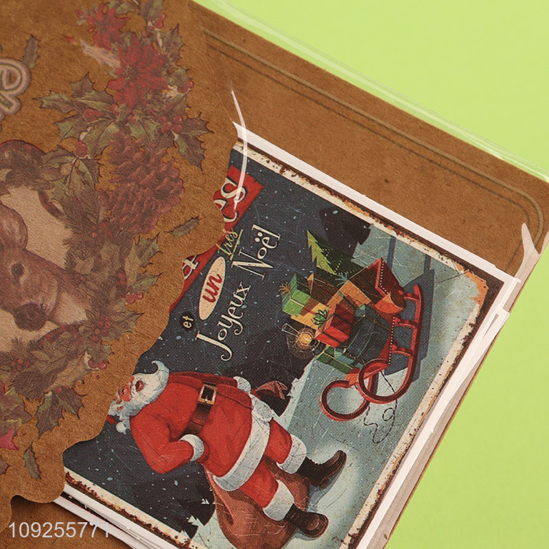 New Arrival Christmas Paper & Stickers Holiday Scrapbooking Kits for DIY Crafts