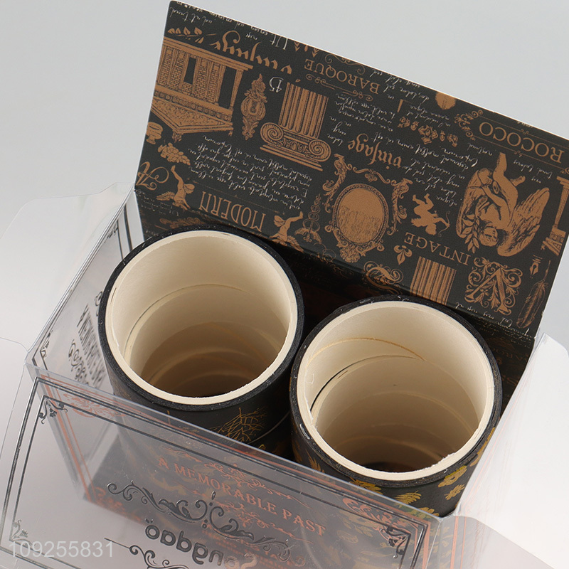 China Imports 10 Rolls Washi Tape Set Gold Foil Washi Tapes for DIY Journaling & Scrapbooking